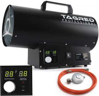 Tagred Plynový ohrievač ohrievač 30kW LCD termostat + reduktor TA962