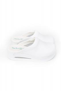 Terlik Sabo komfortná a štýlová obuv AIR hladká biela (Terlik Sabo štýlové šlapky AIR hladká biela)