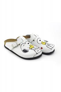 Terlik Sabo Korok/EVA komfortná a štýlová obuv Snoopy (Terlik Sabo korkové štýlové šlapky Snoopy)
