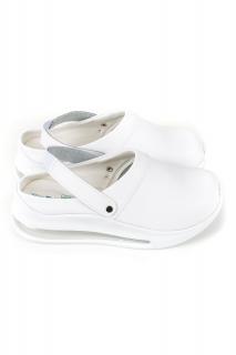 Terlik štýlová a biela LIGHTY obuv - šlapky hladká biela EU 42 (Terlik Sabo obuv LIGHTY šlapky na platforme hladká biela)