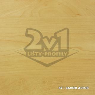 40x5 mm | Prechodový profil samolepiaci DĹŽKA: 270 cm, FARBA: 57 • Javor altus