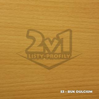 40x5 mm | Prechodový profil samolepiaci DĹŽKA: 90 cm, FARBA: 53 • Buk dulcium