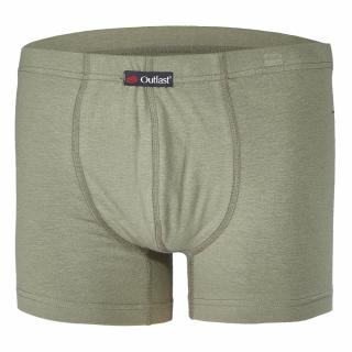 Boxerky pánske tenké plochý šev Outlast® - khaki Veľkosť: XL