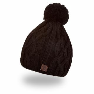 Čiapka pletená vrkoč Outlast ® - čierna Veľkosť: 5 | 49-53 cm