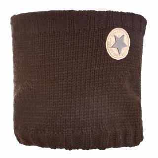 Nákrčník pletený hladký LA detský Outlast ® - čierna-logo Veľkosť: 3 | 42-44 cm