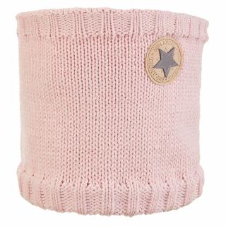 Nákrčník pletený hladký LA detský Outlast ® - sv.ružová-logo Veľkosť: 3 | 42-44 cm