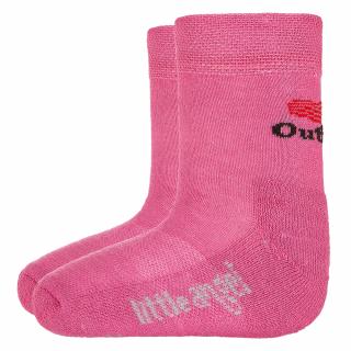 Ponožky froté Outlast® - ružová Veľkosť: 20-24 | 14-16 cm