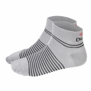 Ponožky nízké Outlast® - tm. šedá/pruh čierny Veľkosť: 35-38