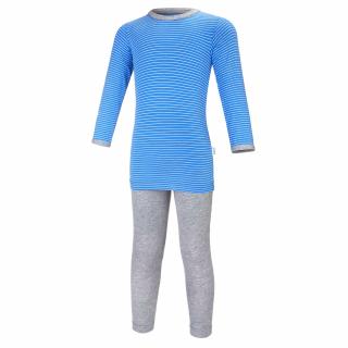 Pyžamo DR Outlast® - pruh modrobiely/šedý melír Veľkosť: 104