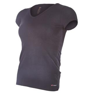 Tričko dámske KR tenké Outlast® - čierna Veľkosť: XL