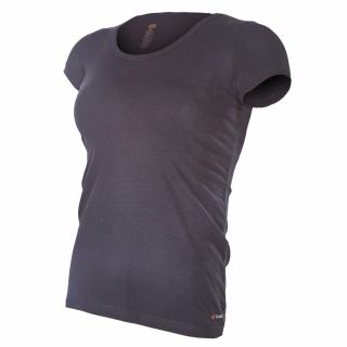 Tričko dámske KR tenké výstrih U Outlast® - čierna Veľkosť: XL