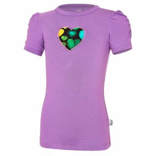 Tričko dievčenské tenké KR Outlast® - fialová Veľkosť: 104