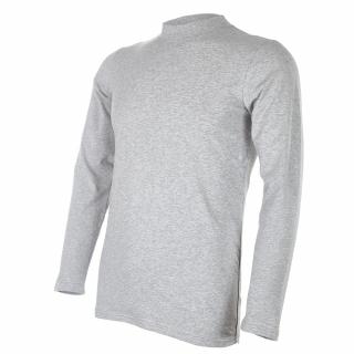 Tričko pánske DR tenké stojáček Outlast® - šedý melír Veľkosť: XL
