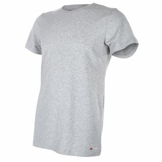 Tričko pánske KR tenké výstrih U Outlast® - šedý melír Veľkosť: L