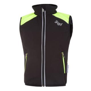 Vesta softshell LA - čierna/neon žltá Veľkosť oblečenia: 92