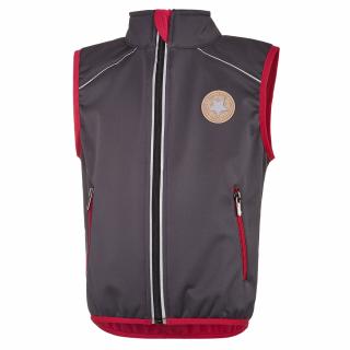 Vesta softshell STRETCH - šedá/ružová Veľkosť oblečenia: 86