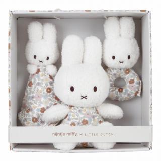 Darčeková sada králiček Miffy Vintage Kvetinky - Little Dutch