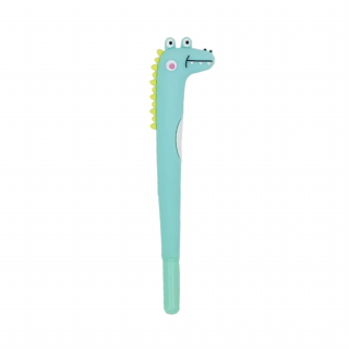 Kaučukové pero Krokodíl - Yuko B. Farba: Modrá
