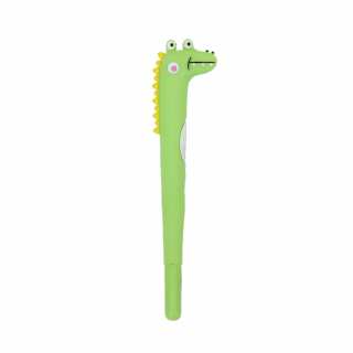 Kaučukové pero Krokodíl - Yuko B. Farba: Zelená