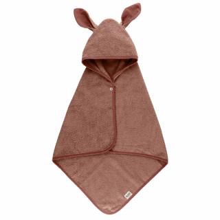 BIBS Kangaroo osuška s kapucňou z BIO bavlny - Woodchuck