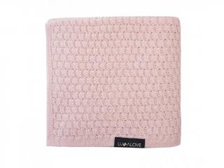 Lullalove ľahká deka z Merino vlny Premium - Púdrova ružová
