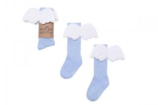 Mama´s Feet Detské podkolienky s krídelkami Blue Angels 0-1 rok - Modré