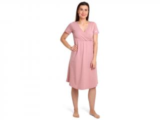 Moniel košieľka/šaty na kojenie Dots - Ružová Veľkosť: XL
