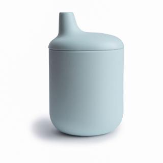 Mushie pohárik s náustkom - Rôzne farby Farba: Powder blue