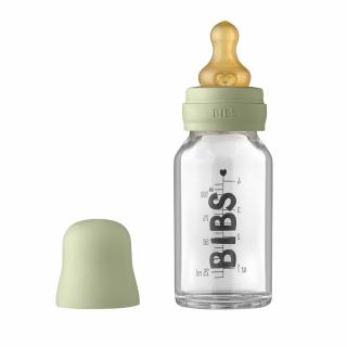 Sklenená fľaša BIBS Baby Bottle 110 ml - Sage