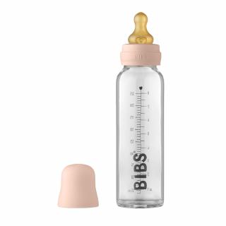 Sklenená fľaša BIBS Baby Bottle 225 ml - Blush