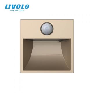 LIVOLO OSV-701PIR-13-ND schodiskové osvetlenie - zlatý modul (Modul schodiskového osvetlenia do štandardnej podomietkovej krabičky s integrovaným PIR pohybovým detektorom)