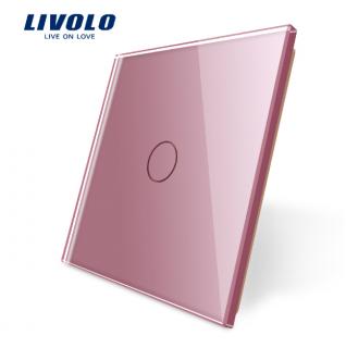 LIVOLO VL-C7-C1-17 jednoduchý rámik - ružový (Rámik pre vypínače vl-c7-c1-17)