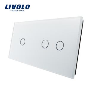 LIVOLO VL-C7-C1/C2-11 dvojitý rámik - biely (Dvojitý rámik pre vypínače a tlačidlá vl-c7-c1/c2-11)