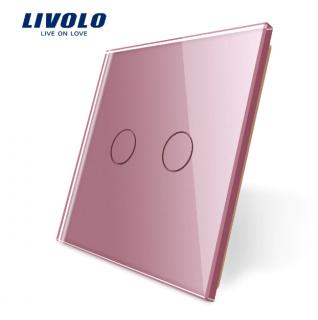 LIVOLO VL-C7-C2-17 jednoduchý rámik - ružový (Rámik pre vypínače vl-c7-c2-17)