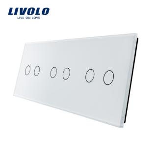LIVOLO VL-C7-C2/C2/C2-11 trojitý rámik - biely (Trojitý rámik pre vypínače a tlačidlá vl-c7-c2/c2/c2-11)