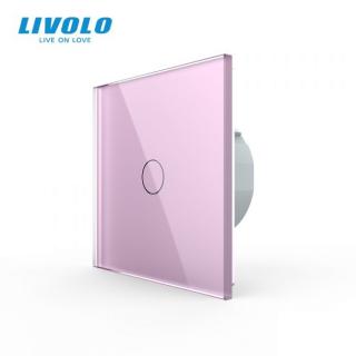 LIVOLO VL-C701CHR-17 Bezpot. tlačidlo č.1/0 + RF (12-24V) (Radenie č.1/0 - jednopólové tlačidlo vl-c701chr-17)