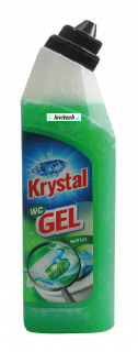 2x KRYSTAL WC gel zelený 750ml + WC košíček GRÁTIS