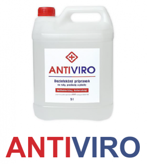 ANTIVIRO 5L Univerzálny dezinfekčný etanolový prípravok na ruky a predmety