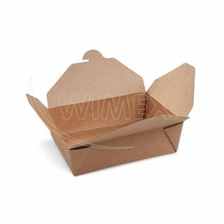 Food box (PAP-FSC Mix/PET) nepremastiteľný kraft `M` 151 x 120 x 50 mm 1000ml [50 ks]