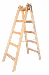 Drevený rebrík dvojdielny /PREMIUM/ PROFI Dvojdielný: 2x5