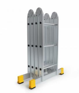 Hliníkový Rebrík štvordielny kĺbový PROFI PLUS Štvordielný: 4x3