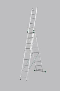 Hliníkový rebrík trojdielny univerzálny PROFI Trojdielný: 3x10