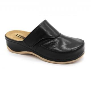 Leon 2019 Dámska zdravotná celokožená obuv uzavretá Farba obuvi: Čierna, Veľkosť obuvi: 36