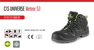 Ochranná pracovná členková obuv CXS UNIVERSE METEOR S3 Veľkosť obuvi: 37