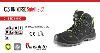 Ochranná pracovná členková zimná obuv CXS UNIVERSE SATELLITE S3 Veľkosť obuvi: 36