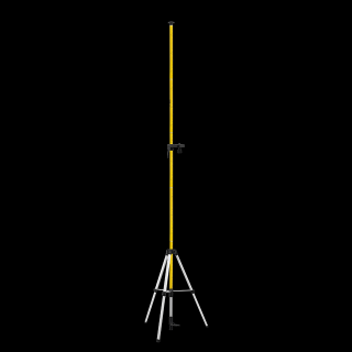 Rozperná tyč pre krížové lasery so statívovou oporou pre lepšiu stabilitu LP-33 EX