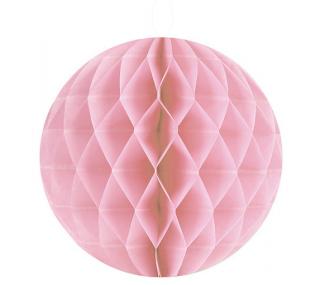 Honeycomb ball svetloružová 20cm