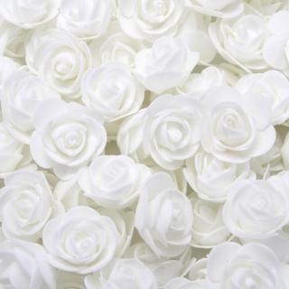 Penová ružička biela 3cm