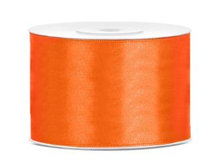 Saténová stuha oranžová 50mm