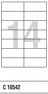 Etikety A4 105x42 mm (1 ks)